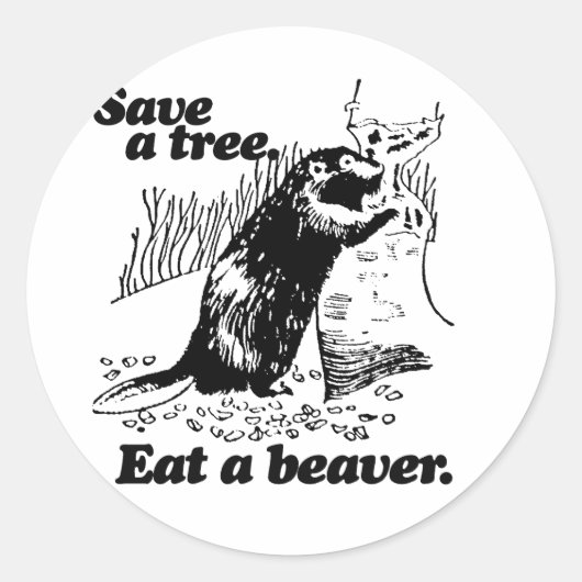 SPAAR EEN BOOM -.png Ronde Sticker (Voorkant)