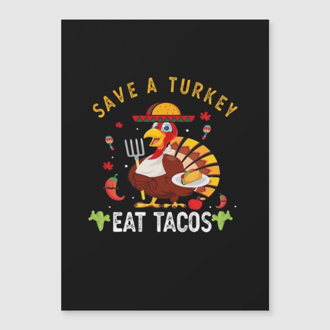 Spaar een kalkoen, eet taco's, grappige Mexicaan (Voorkant)