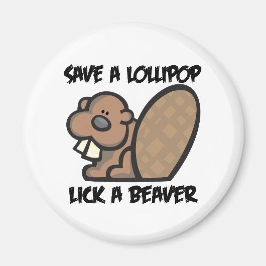 Spaar een Lolly Lik een Bever Magneet (Voorkant)
