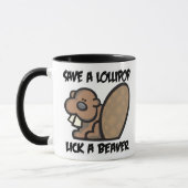 Spaar een Lolly Lik een Bever Mok (Links)