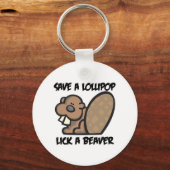 Spaar een Lolly Lik een Bever Sleutelhanger (Voorkant)