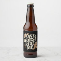 Spaar een paard, rij me Grappige Cowboy Western