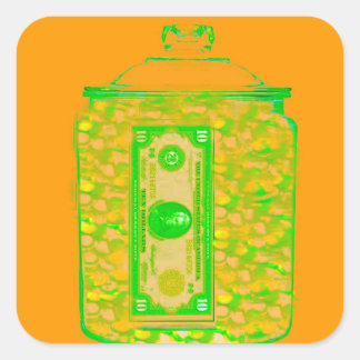 Spaar Geld Vul Sticker Sjabloon