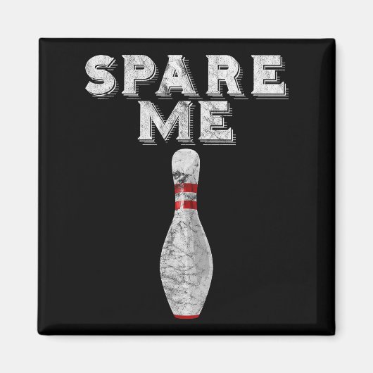 Spaar Me Grappig Bowling Team Vintage  Magneet (Voorkant)