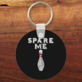 Spaar Me Grappig Bowling Team Vintage Sleutelhanger (Voorkant)