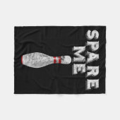 Spaar Me Grappig Bowlingteam Vintage Fleece Deken (Voorkant (Horizontaal))
