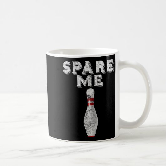 Spaar Me Grappig Bowlingteam Vintage Koffiemok (Rechts)