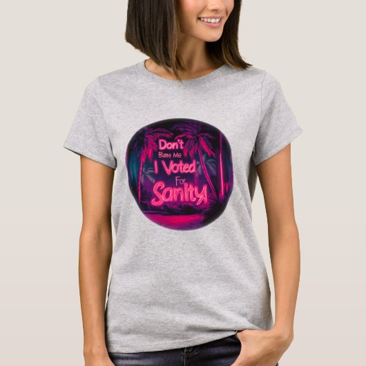 Spaar Me Ik Heb Op Verstand Gestemd T-shirt (Voorkant)