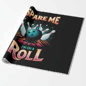 Spaar Me Ik zit op een rol - Bowling Cadeaupapier (Uitgerold)