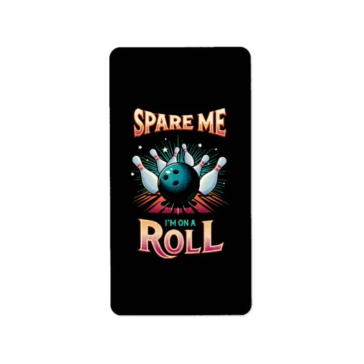 Spaar Me Ik zit op een rol - Bowling Etiket (Voorkant)