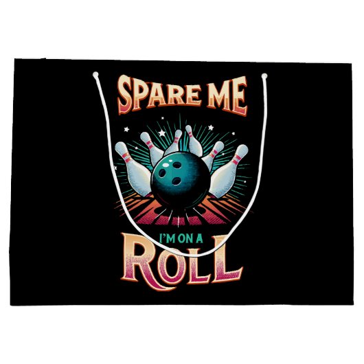Spaar Me Ik zit op een Rol - Bowling Groot Cadeauzakje (Achterkant)