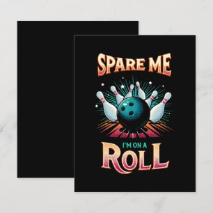 Spaar Me Ik zit op een Rol - Bowling Informatiekaartje