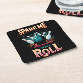 Spaar Me Ik zit op een rol - Bowling Kartonnen Onderzetters (Schuin)