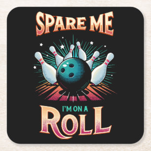 Spaar Me Ik zit op een rol - Bowling Kartonnen Onderzetters
