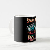 Spaar Me Ik zit op een rol - Bowling Koffiemok (Voorkant links)