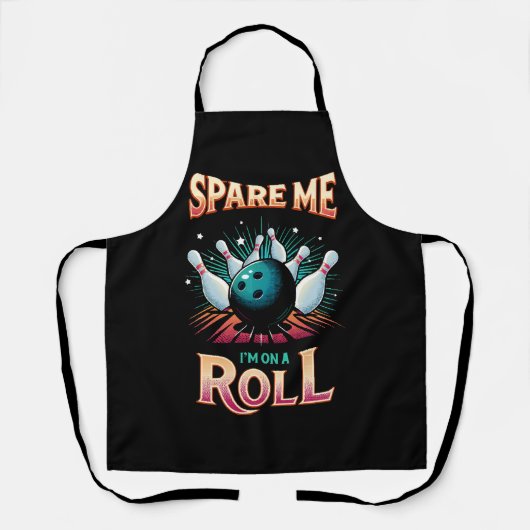 Spaar Me Ik zit op een rol - Bowling Schort (Voorkant)
