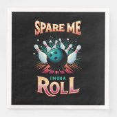 Spaar Me Ik zit op een Rol - Bowling Servet (Voorkant)