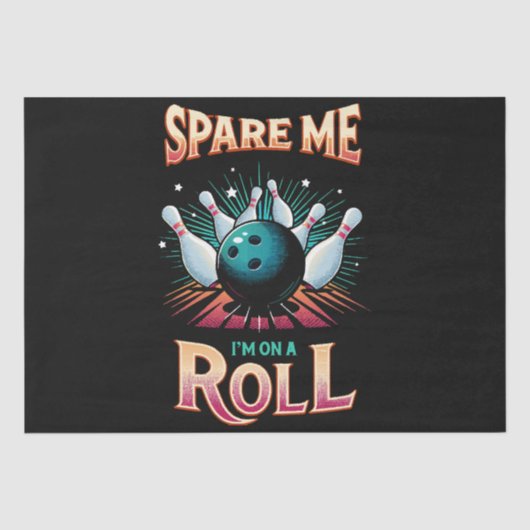 Spaar Me Ik zit op een Rol - Bowling Tissuepapier (Voorkant)