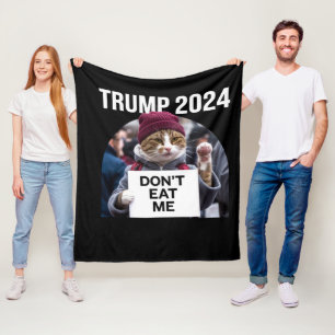 Spaar Mij Katten Voor Trump 2024 Fleece Deken