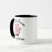 Spaar Mijn Speck Word Vegetariër Mok (Voorkant links)