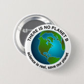 Spaar onze planeet | Er is geen planeet B Ronde Button 5,7 Cm (Voorkant /achterkant)