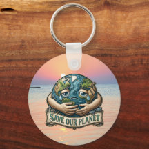 Spaar Onze Planeet Huilende Aarde Eco Bewustzijn