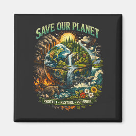 Spaar Onze Planeet Magneet