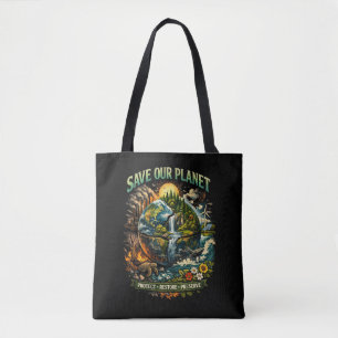 Spaar Onze Planeet Tote Bag