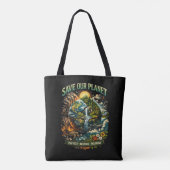 Spaar Onze Planeet Tote Bag (Achterkant)