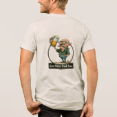 Spaar Water Drink Bier Grappige Vintage T-shirt (Achterkant)