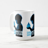 Spaar Water Spaar de Toekomst Koffiemok (Voorkant links)