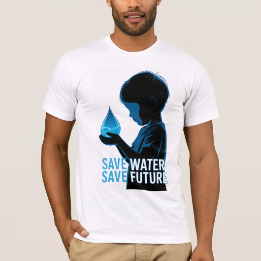 Spaar Water Spaar de Toekomst T-shirt (Voorkant)