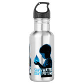 Spaar Water Spaar de Toekomst Waterfles (Voorkant)