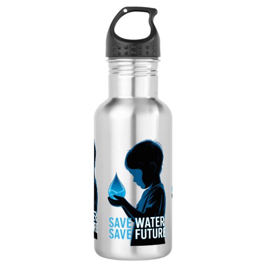 Spaar Water Spaar de Toekomst Waterfles (Voorkant)