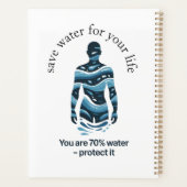 Spaar water voor je leven planner (Achterkant)