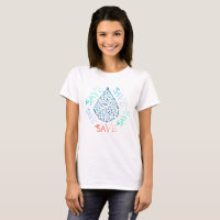Spaar waterdruppeldruppeltjes Funky T-Shirt
