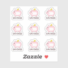 Spaarbank Geld Spaar Tracker Mini Bujo Planner  Sticker
