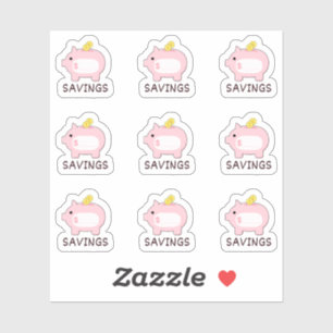 Spaarbank Geld Spaar Tracker Mini Bujo Planner  Sticker