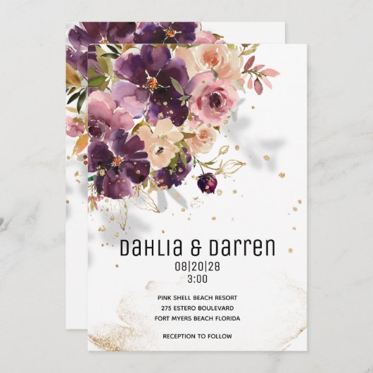 Spaargeweld en uitnodiging tot huwelijk (Voorkant / Achterkant)