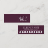 spaarkaart nagels klantenkaartje (Voorkant / Achterkant)