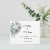 Spaarkaart voor de datum save the date (Staand voorkant)