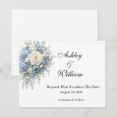 Spaarkaart voor de datum save the date (Voorkant / Achterkant)