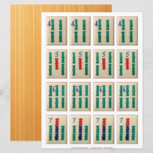 Spaarkaarten (4) - bamboe 4-7 kaart