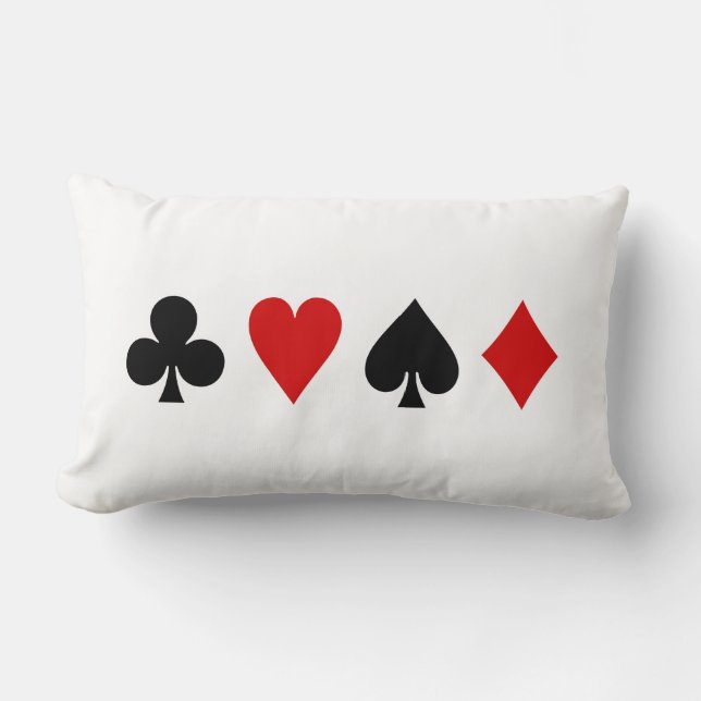 Spaarkaarten Diamond Club Heart Spade Kussen (Voorkant)