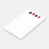 Spaarkaarten Diamond Club Heart Spade Post-it® Notes (Schuin)