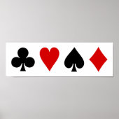 Spaarkaarten Diamond Club Heart Spade Poster (Voorkant)