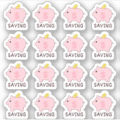 Spaarpot Geld Besparings Tracker Bujo Planner  Sticker (Voorkant)