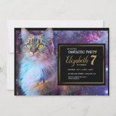 Spaarse Kattenfeest Uitnodiging (Voorkant)