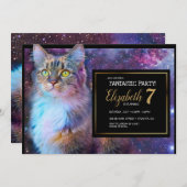 Spaarse Kattenfeest Uitnodiging (Voorkant / Achterkant)