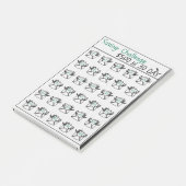 Spaaruitdaging 500 dollar doel, besparingsuitdagin post-it® notes (Schuin)